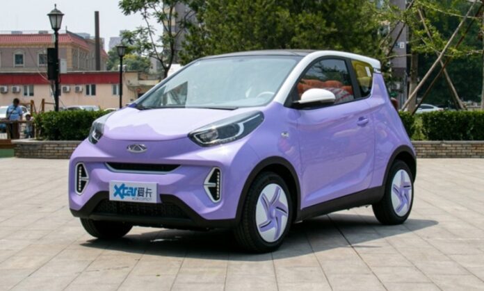 خودروی هاچ بک برقی چری مخصوص بانوان