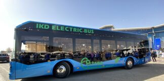 افتتاح اولین خط تولید انبوه اتوبوس برقی کشور در ایران خودرو دیزل
