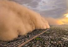 خیزش گرد و خاک در نوار شرقی کشور