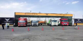 تست درایو محصولات تجاری گروه بهمن در پایانه بار استان زاهدان