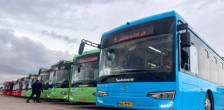 اتوبوسهای یورو۵ گروه بهمن پیش از وارونگی هوا به پایتخت رسید