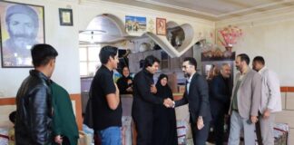 دیدار مشاور مدیرعامل شرکت مس با خانواده شهیدان حادثه تروریستی کرمان