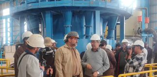 بازدید مهندس طاهر زاده از ۲ پروژه بزرگ صنعتی چادرملو