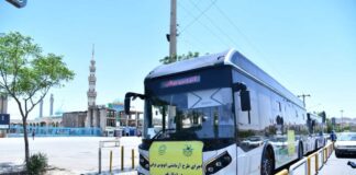 آزمایش موفقیتآمیز اتوبوس برقی ایرانخودرو دیزل در سامانه حمل و نقل عمومی شهر قم