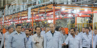 بازدید مدیرعامل سایپا از روند تولید ایدکوپرس و ایران کاوه