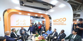 بازدید سفرای ۱۲ کشور از غرفه شرکت مس در نمایشگاه ایران کانمین ۲۰۲۵