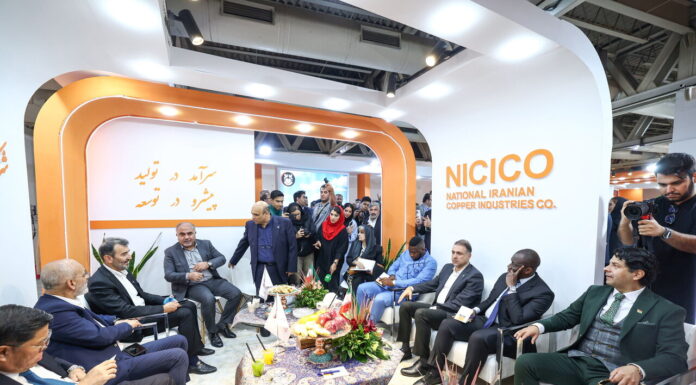 بازدید سفرای ۱۲ کشور از غرفه شرکت مس در نمایشگاه ایران کانمین ۲۰۲۵